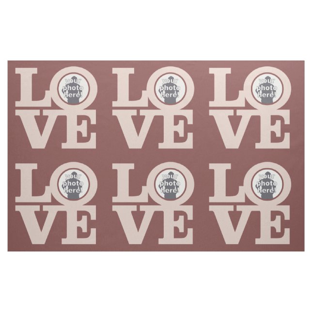 LOVE with YOUR PHOTO custom fabric (Fat Quarter)