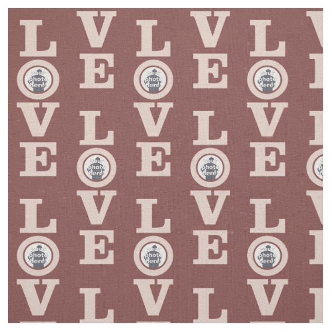 LOVE with YOUR PHOTO custom fabric (Swatch)