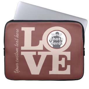 LOVE with YOUR PHOTO custom laptop sleeves