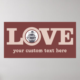 LOVE with YOUR PHOTO custom poster