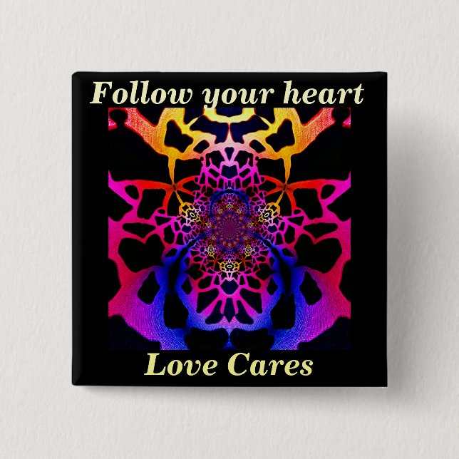 Love within_ 2 inch square button (Front)