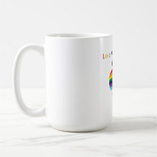 Love Without Limits – Rainbow Heart with Infinity Coffee Mug