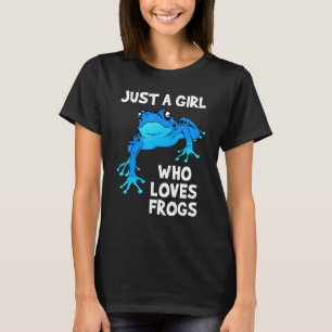 Love Women's Blue Frog T-Shirt