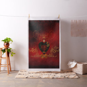 Love, wonderful hearts fabric
