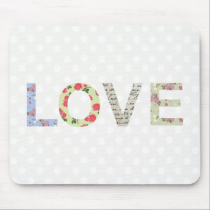 Love word art mousepad