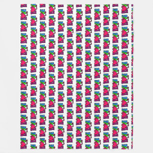 Love Word Art Typography Fleece Blanket