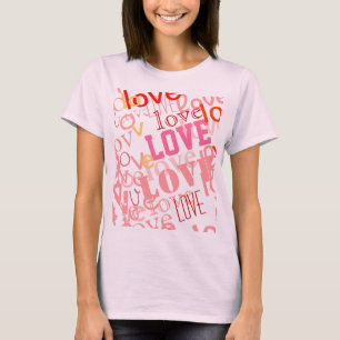 love word typography pattern T-Shirt