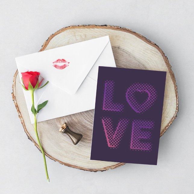 Love word with heart shapes. card (Creator Uploaded)