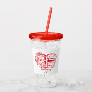 Love Words Acrylic Tumbler