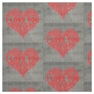 Love Words Fabric