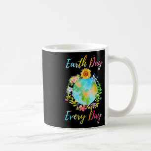 Love World Earth Day 2022 Planet Environmental Flo Coffee Mug