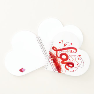 Love Woven With Red Wires Notebook