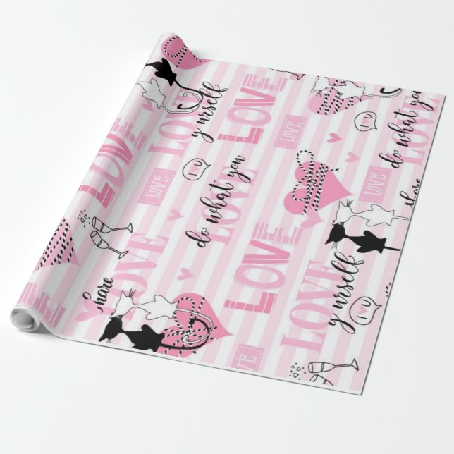 Love Wrapping Paper (Unrolled)