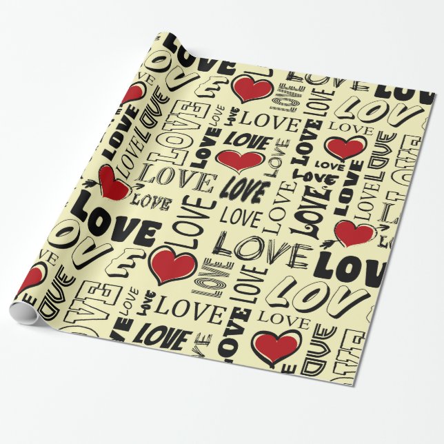 Love Wrapping Paper (Unrolled)