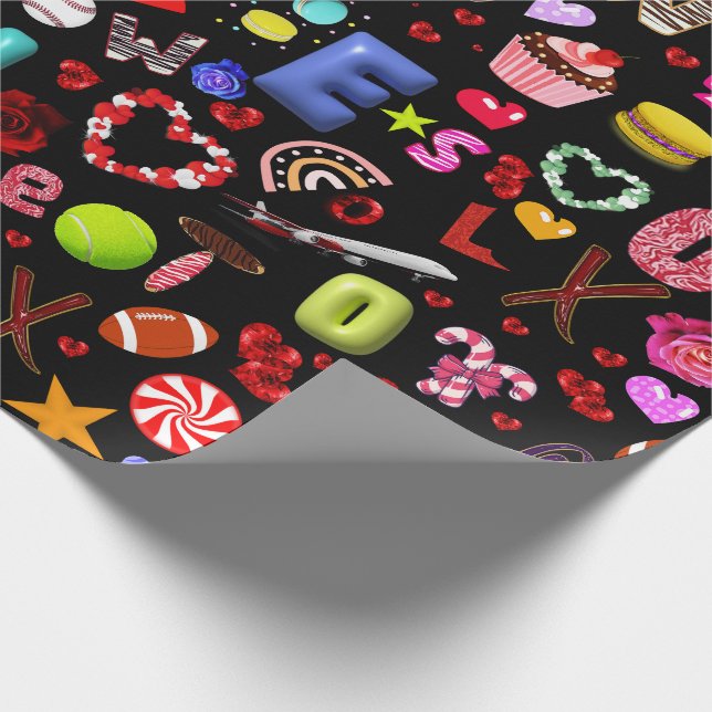 Love Wrapping Paper (Corner)