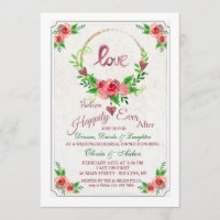 Love Wreath Invitation