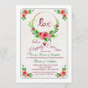 Love Wreath Invitation