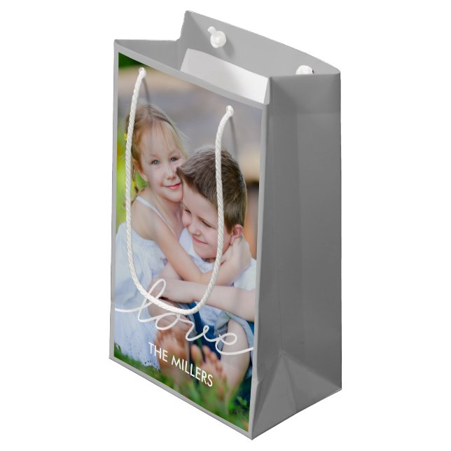 LOVE Writing Custom Gift Bags (Front Angled)