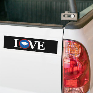 LOVE Wyoming Bumper Sticker