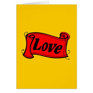 Love , yellow black and red