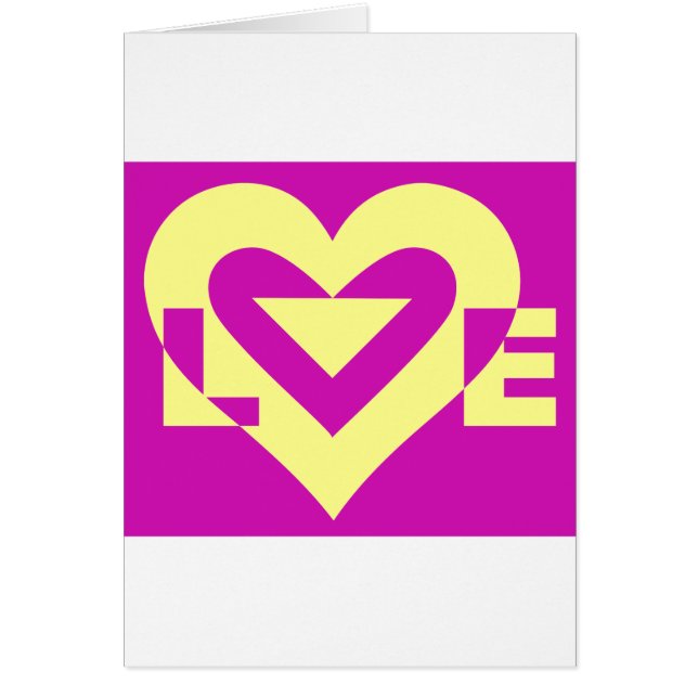 Love Yellow on Purple (Front)