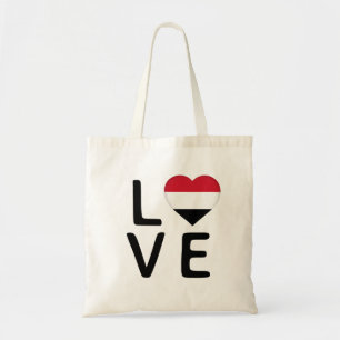 Love - Yemen Flag Tote Bag