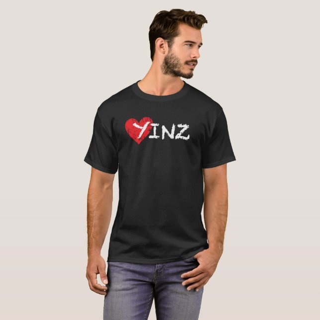 LOVE YINZ PITTSBURGH T-SHIRT (Front Full)