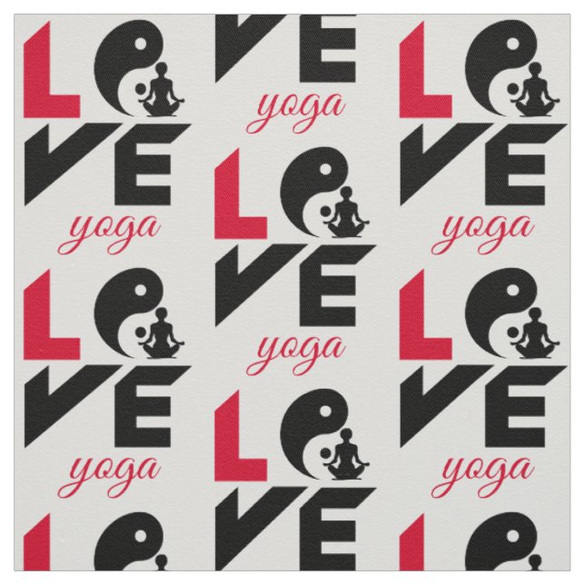 Love yoga fabric (Swatch)