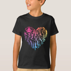 Love Yoga Heart Meditation Pose Men Girl Women Zen T-Shirt