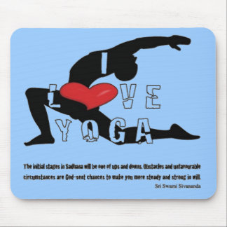 LOve YOga Mouse Pad