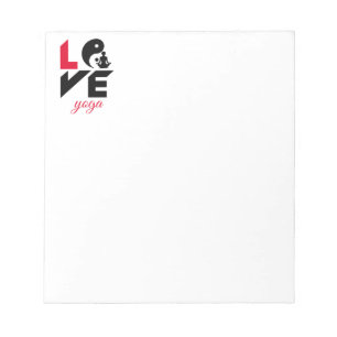Love yoga notepad