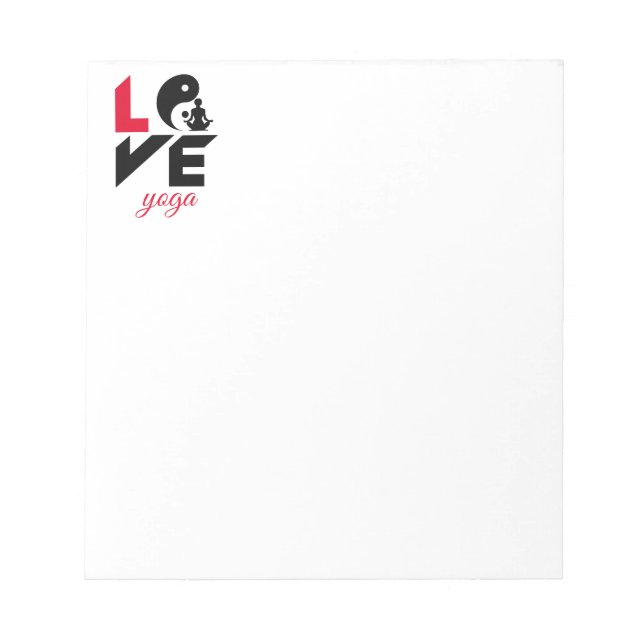 Love yoga notepad (Front)