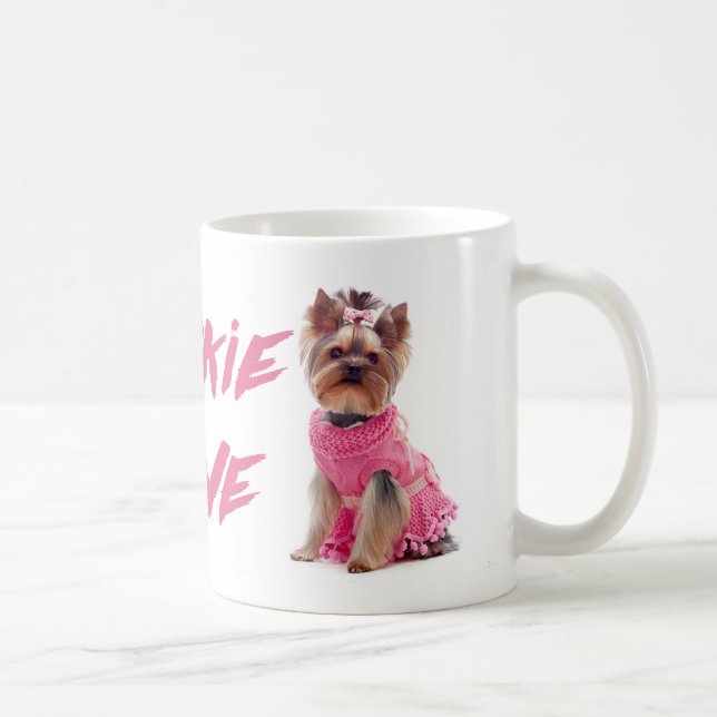 Love Yorkie Yorkshire Terrier Puppy Coffee Mug (Droite)