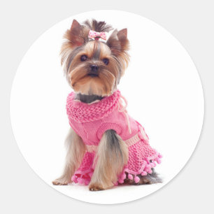 Love Yorkshire Terrier Puppy Dog Sticker / Seals