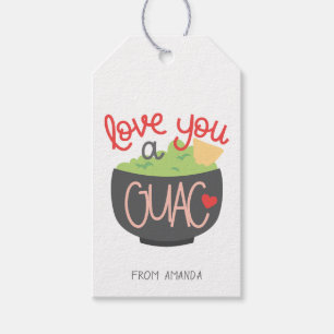 Love You a Guac Valentine Gift Tags