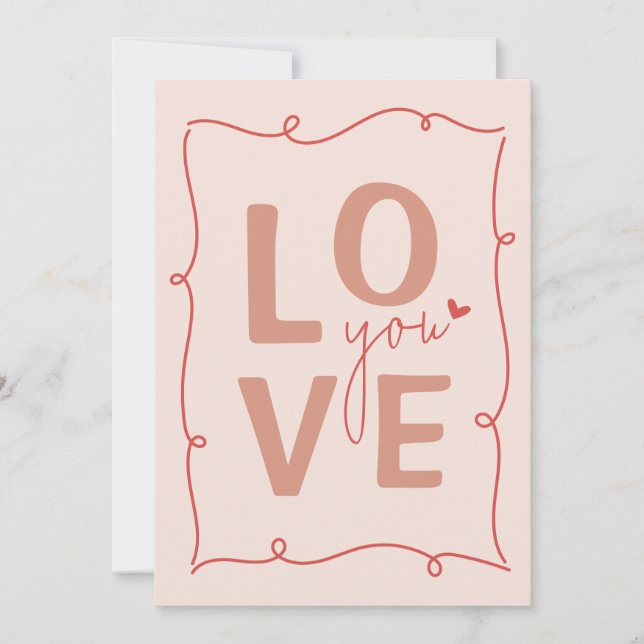 Love You Always, Carte Saint Valentin (Devant)