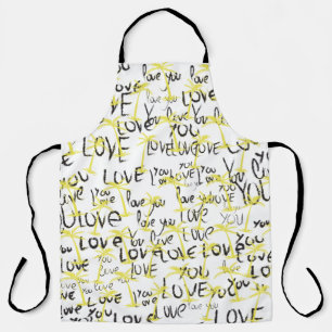 Love You , Art Palms Summer Apron