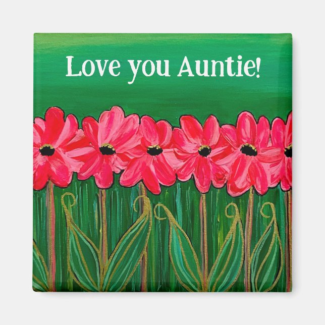 Love you Auntie magnet (Front)