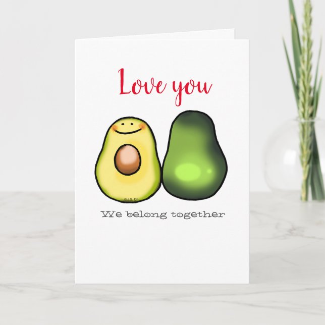 Love you avocados card (Front)