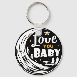 Love you baby keychain
