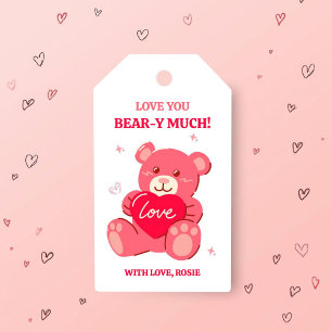 Love You Bear-y Much Valentine Gift Tag