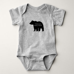 Love You Beary Much Bear Cub Baby Bodysuit