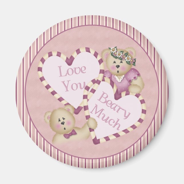 Love You Beary Much Magnet (Front)