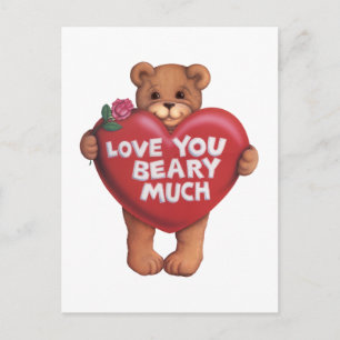 Love You Beary Much products Postcard