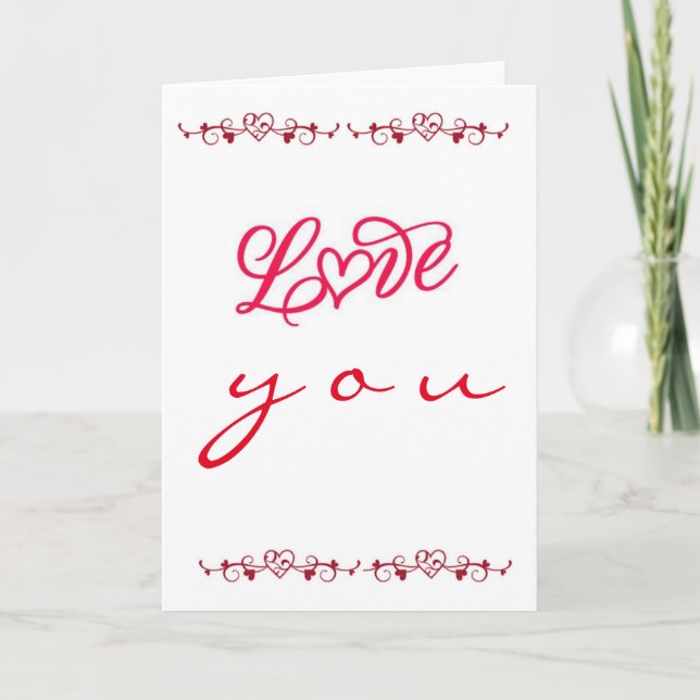LOVE YOU *****BEAUTIFUL**** LOVE CARD (Front)