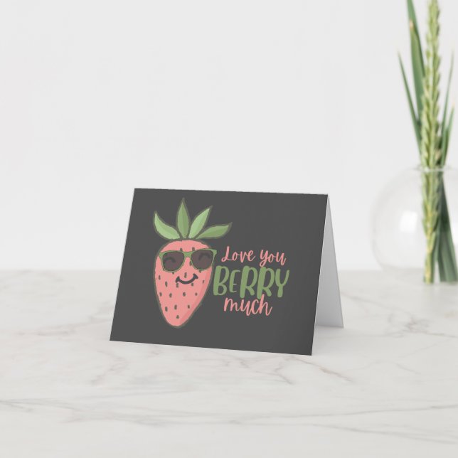 Love You Berry Carte de voeux (Devant)