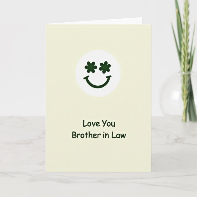 Love You Brother In Law Card (Front)