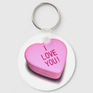 Love You Candy Keychain