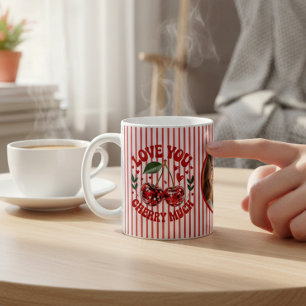 Love You Cherry Much Disco Ball Cherry Photo Coffee Mug