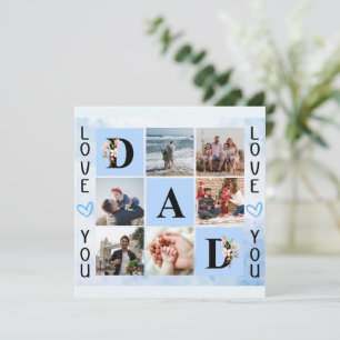 Love You Dad Custom Photo Collage - Personalized